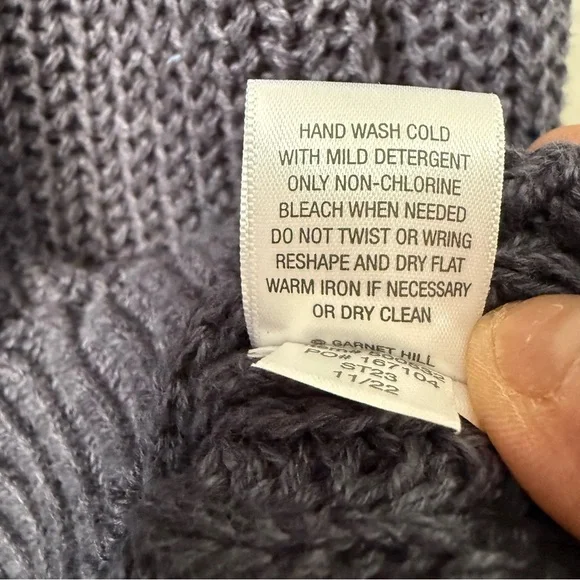 Garnet Hill Isle Linen/Cotton Relaxed Cardigan - Picture 9 of 9